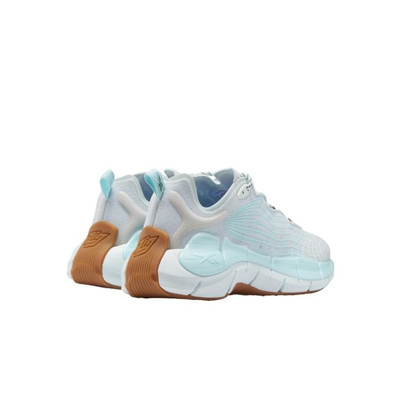 Reebok Women's grey/blue/light brown Zig Kinetica II Sneakers FX3012 - Picture 4 of 5